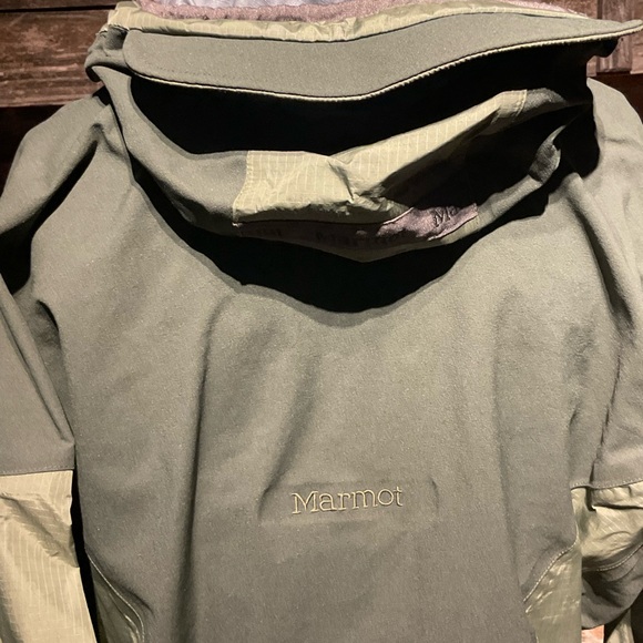 Marmot Green Hooded Jacket men’s size large - Picture 6 of 11